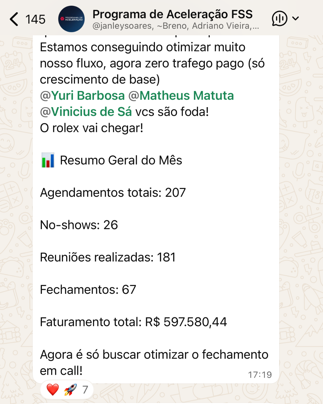 Depoimento de empresário